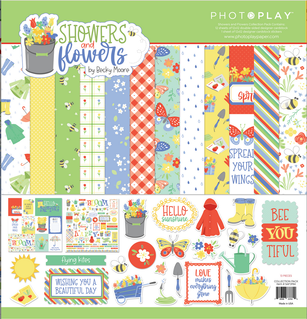 Photoplay Kit: Showers & Flowers Scrapbook Collection Kit