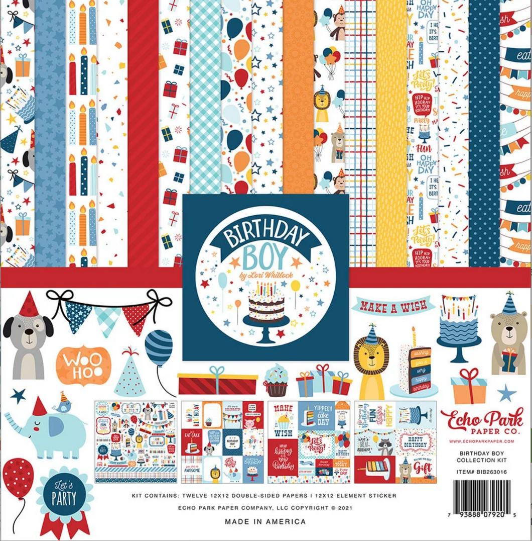 Echo Park Kit: Scrapbook Kit - Birthday Boy Collection Kit