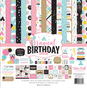 Echo Park Kit: Scrapbook Kit - Magical Birthday Girl Collection Kit