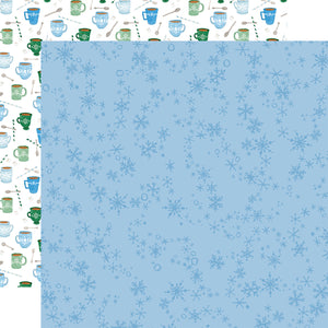 Carta Bella: 12x12 Double-Sided Paper - Winter Market -  Swirly Snowflakes