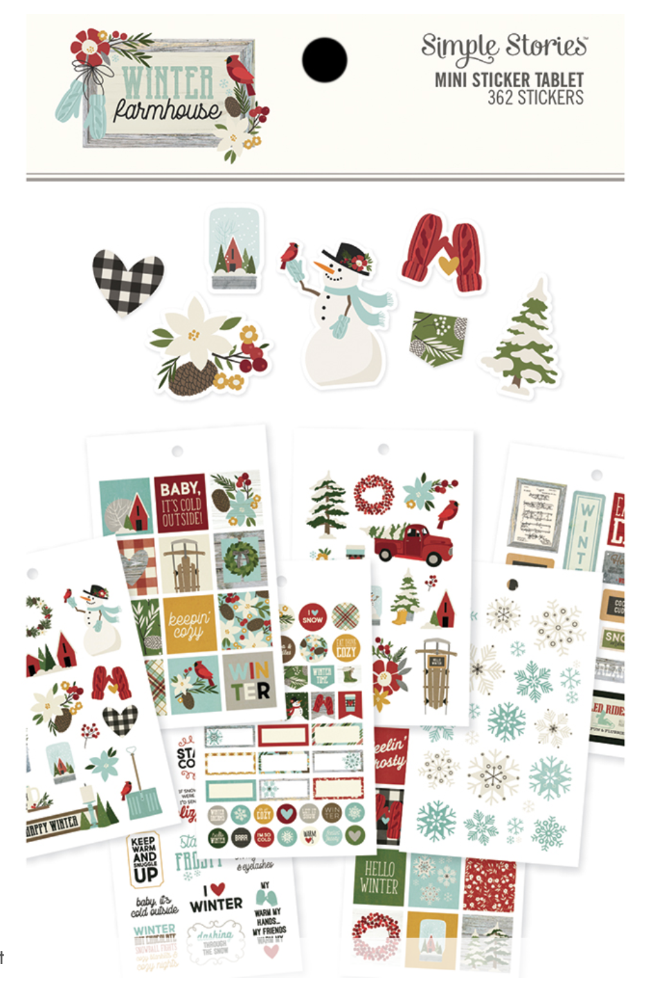 Simple Stories: 4x6 Stickers - Winter Farmhouse