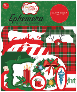 Echo Park:  Ephemera - Die Cuts - Dear Santa