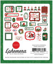 Load image into Gallery viewer, Echo Park:  Ephemera - Die Cuts - Dear Santa