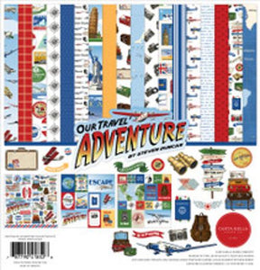 Carta bella Kit:  Scrapbook Kit - Our Travel Adventure Collection Scrapbook Kit